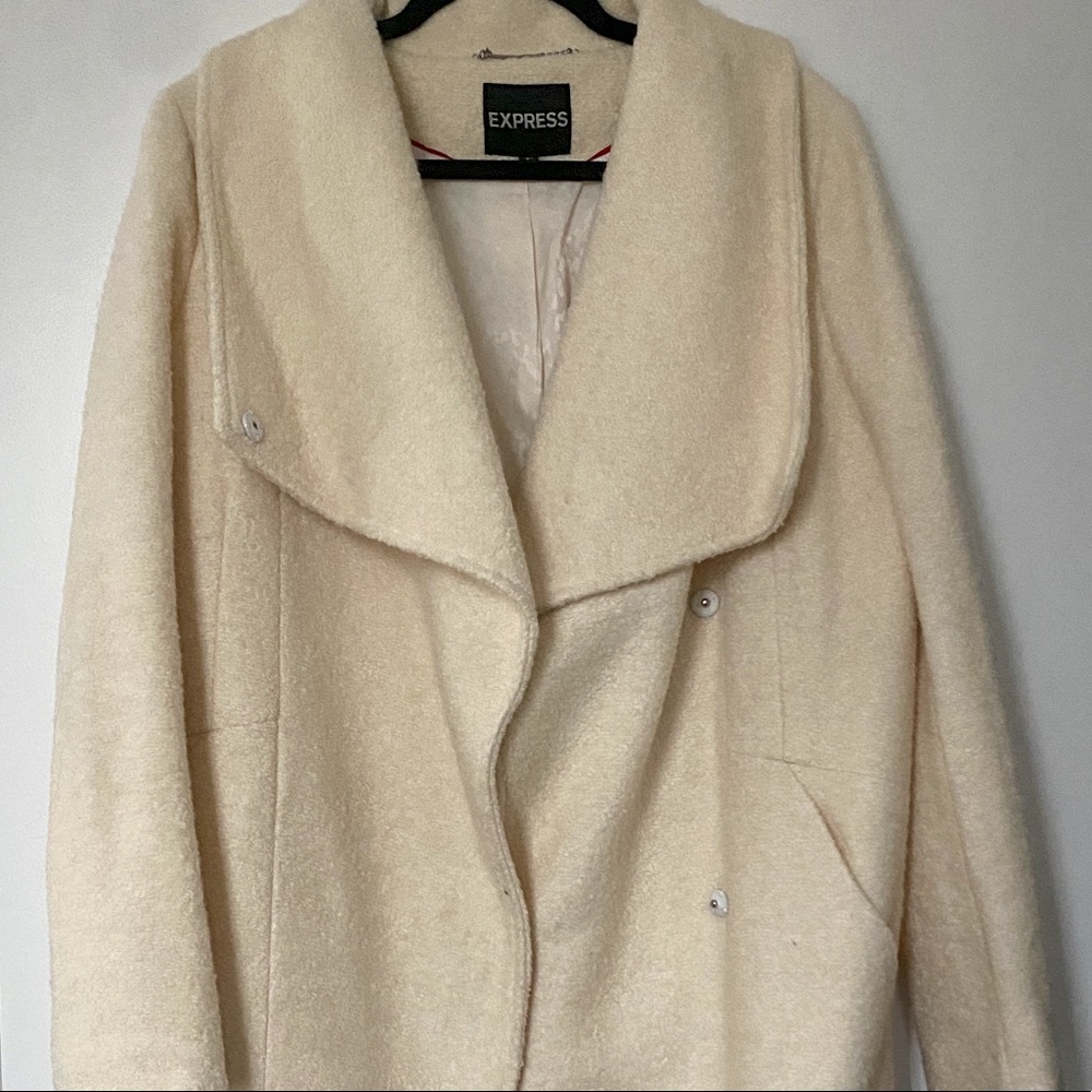 Winter white coat